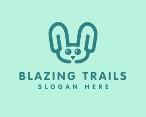 Cute Rabbit Stuffed Toy logo design