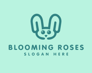 Cute Rabbit Stuffed Toy logo design