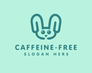 Cute Rabbit Stuffed Toy logo design