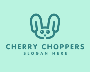 Cute Rabbit Stuffed Toy logo design