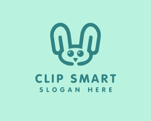 Cute Rabbit Stuffed Toy logo design