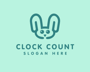 Cute Rabbit Stuffed Toy logo design