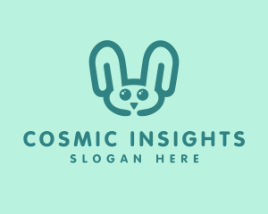 Cute Rabbit Stuffed Toy logo design