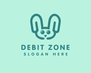 Cute Rabbit Stuffed Toy logo design