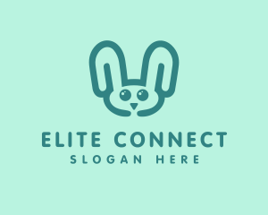 Cute Rabbit Stuffed Toy logo design