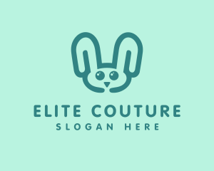 Cute Rabbit Stuffed Toy logo design