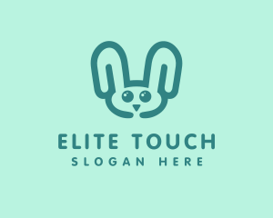 Cute Rabbit Stuffed Toy logo design