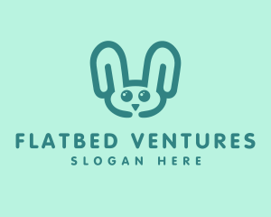 Cute Rabbit Stuffed Toy logo design