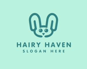 Cute Rabbit Stuffed Toy logo design