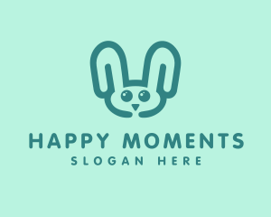 Cute Rabbit Stuffed Toy logo design