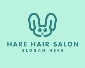 Cute Rabbit Stuffed Toy logo design