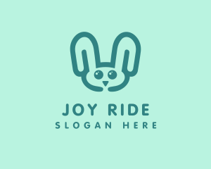 Cute Rabbit Stuffed Toy logo design