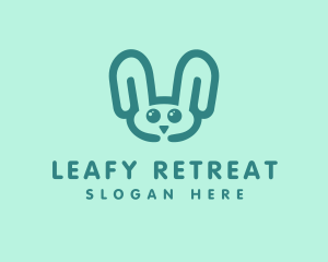 Cute Rabbit Stuffed Toy logo design