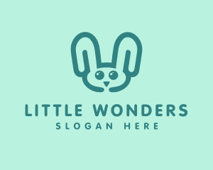 Cute Rabbit Stuffed Toy logo design