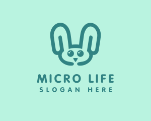 Cute Rabbit Stuffed Toy logo design