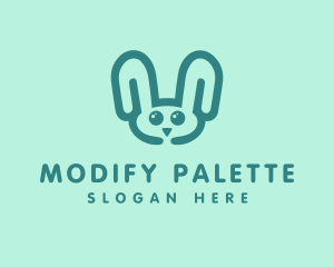 Cute Rabbit Stuffed Toy logo design