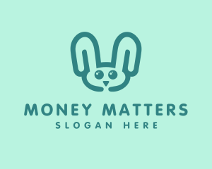 Cute Rabbit Stuffed Toy logo design