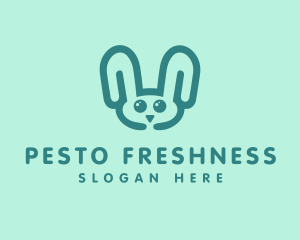 Cute Rabbit Stuffed Toy logo design