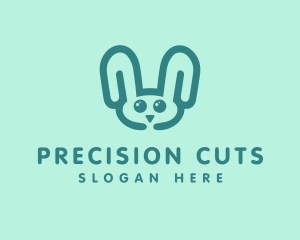 Cute Rabbit Stuffed Toy logo design