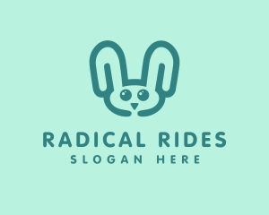 Cute Rabbit Stuffed Toy logo design