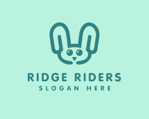 Cute Rabbit Stuffed Toy logo design