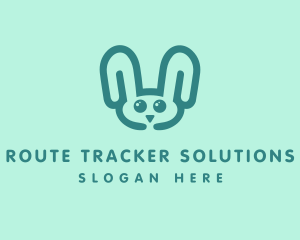 Cute Rabbit Stuffed Toy logo design