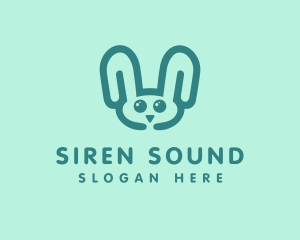 Cute Rabbit Stuffed Toy logo design