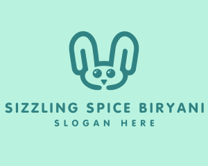 Cute Rabbit Stuffed Toy logo design