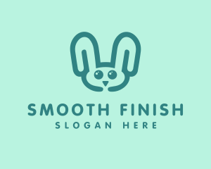 Cute Rabbit Stuffed Toy logo design