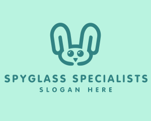 Cute Rabbit Stuffed Toy logo design