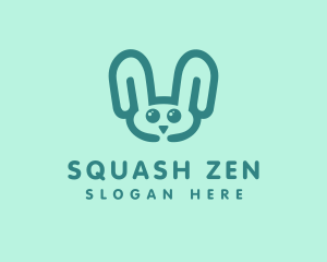 Cute Rabbit Stuffed Toy logo design