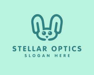 Cute Rabbit Stuffed Toy logo design