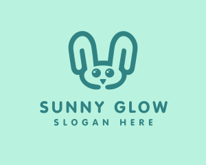 Cute Rabbit Stuffed Toy logo design