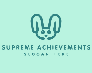 Cute Rabbit Stuffed Toy logo design