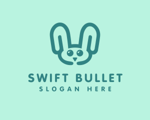 Cute Rabbit Stuffed Toy logo design