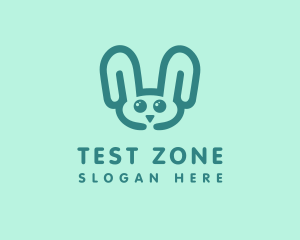 Cute Rabbit Stuffed Toy logo design