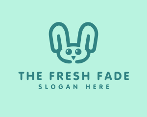 Cute Rabbit Stuffed Toy logo design