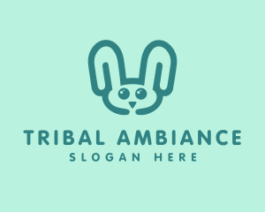 Cute Rabbit Stuffed Toy logo design