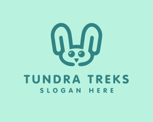 Cute Rabbit Stuffed Toy logo design