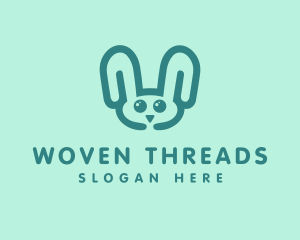 Cute Rabbit Stuffed Toy logo design