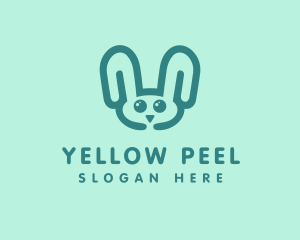 Cute Rabbit Stuffed Toy logo design