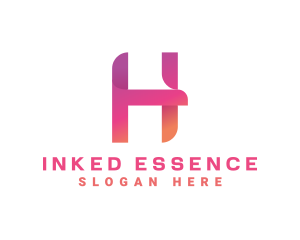 Modern Gradient Letter H logo design