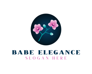 Elegant Orchid Boutique logo design