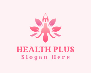 Woman Lotus Flower logo