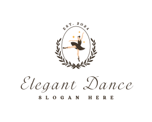 Elegant Female Ballet logo design