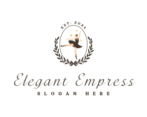 Elegant Female Ballet logo design