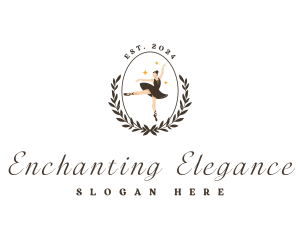 Elegant Female Ballet logo design