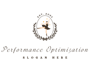 Elegant Female Ballet logo design