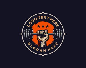 Fitness Barbell Gym Training logo