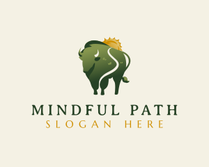 Buffalo Bison Pathway logo design